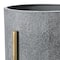 Hello Honey® Charcoal Grey & Gold Boho Embossed Metal Planters with Stands Set